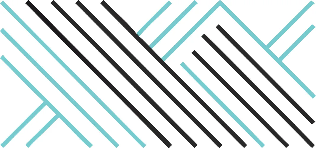 Abstrakt illustration av lugna vågformade linjer som symboliserar ett balanserat tillstånd